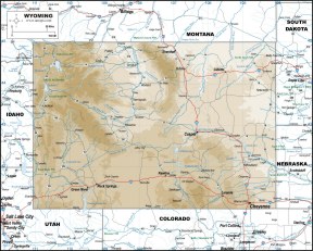 Download WYOMING MAP to print